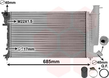 Van Wezel 09002157 - Radiators, Motora dzesēšanas sistēma www.autospares.lv