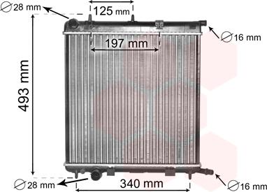 Van Wezel 09002188 - Radiators, Motora dzesēšanas sistēma www.autospares.lv