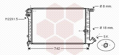 Van Wezel 09002134 - Radiators, Motora dzesēšanas sistēma www.autospares.lv