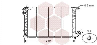 Van Wezel 09002138 - Radiators, Motora dzesēšanas sistēma www.autospares.lv