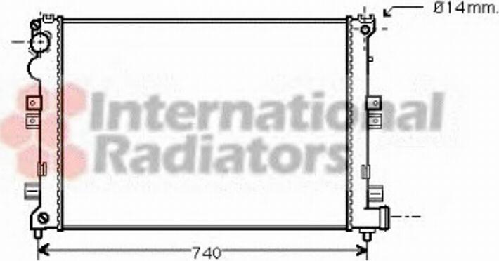 Van Wezel 09002208 - Radiators, Motora dzesēšanas sistēma www.autospares.lv