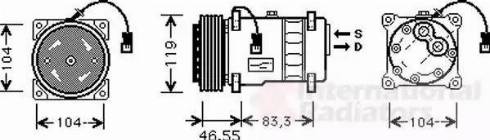 Van Wezel 0900K019 - Kompresors, Gaisa kond. sistēma autospares.lv