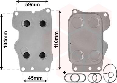 Van Wezel 09013701 - Eļļas radiators, Motoreļļa autospares.lv