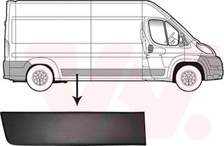 Van Wezel 0982416 - Apdare / Aizsarguzlika, Sānu siena www.autospares.lv