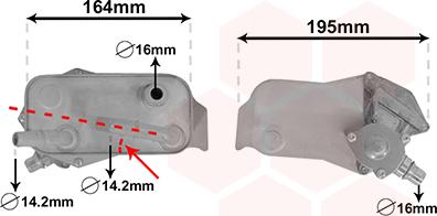 Van Wezel 06003351 - Масляный радиатор, автоматическая коробка передач www.autospares.lv