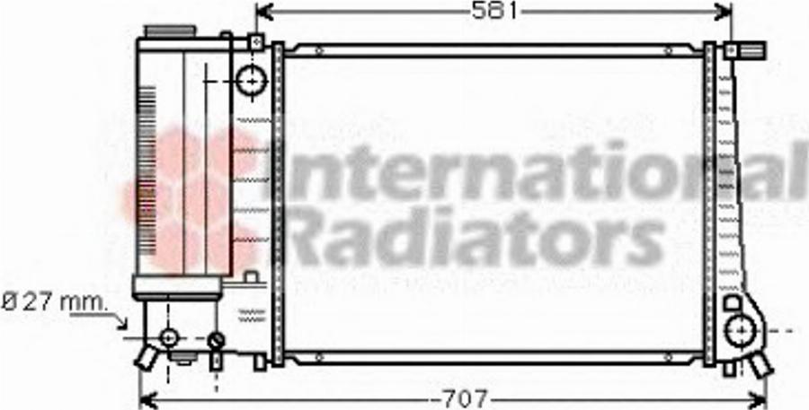 Van Wezel 06002163 - Radiators, Motora dzesēšanas sistēma www.autospares.lv