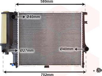 Van Wezel 06002121 - Radiators, Motora dzesēšanas sistēma www.autospares.lv