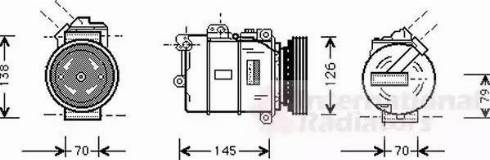 Van Wezel 0600K064 - Kompresors, Gaisa kond. sistēma www.autospares.lv