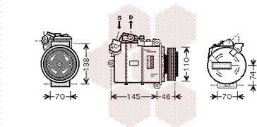 Van Wezel 0600K318 - Kompresors, Gaisa kond. sistēma www.autospares.lv