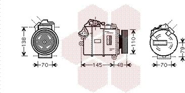 Van Wezel 0600K317 - Kompresors, Gaisa kond. sistēma www.autospares.lv