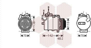 Van Wezel 0600K386 - Kompresors, Gaisa kond. sistēma www.autospares.lv