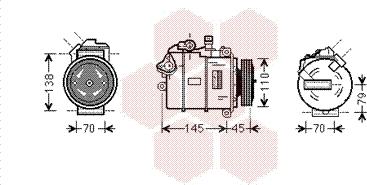 Van Wezel 0600K383 - Kompresors, Gaisa kond. sistēma www.autospares.lv