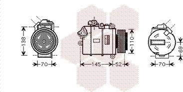 Van Wezel 0600K336 - Kompresors, Gaisa kond. sistēma www.autospares.lv