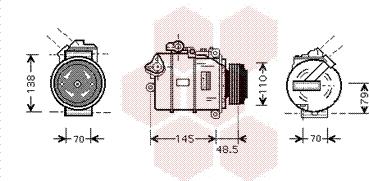 Van Wezel 0600K332 - Kompresors, Gaisa kond. sistēma www.autospares.lv