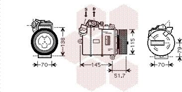 Van Wezel 0600K329 - Kompresors, Gaisa kond. sistēma www.autospares.lv