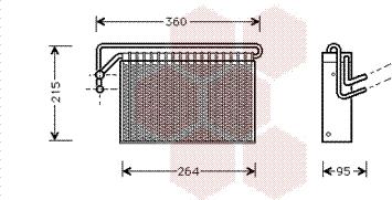 Van Wezel 0600V024 - Iztvaikotājs, Gaisa kondicionēšanas sistēma www.autospares.lv