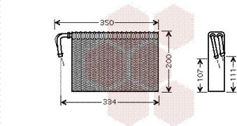 Van Wezel 0600V305 - Iztvaikotājs, Gaisa kondicionēšanas sistēma www.autospares.lv