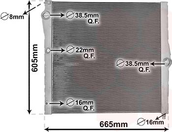 Van Wezel 06012708 - Radiators, Motora dzesēšanas sistēma www.autospares.lv