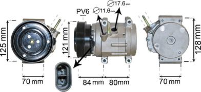 Van Wezel 0800K037 - Kompresors, Gaisa kond. sistēma www.autospares.lv