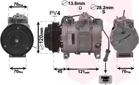 Van Wezel 0300K379 - Kompresors, Gaisa kond. sistēma www.autospares.lv