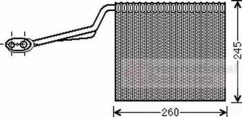 Van Wezel 0300V315 - Iztvaikotājs, Gaisa kondicionēšanas sistēma www.autospares.lv