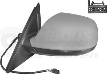 Van Wezel 0380807 - Ārējais atpakaļskata spogulis www.autospares.lv