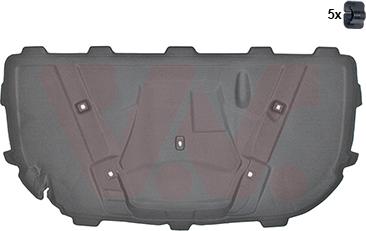 Van Wezel 0327460 - Silencing Material, engine bay www.autospares.lv