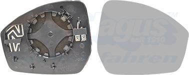 Van Wezel 0261838 - Spoguļstikls, Ārējais atpakaļskata spogulis www.autospares.lv