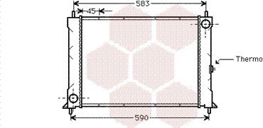 Van Wezel 02002094 - Radiators, Motora dzesēšanas sistēma www.autospares.lv