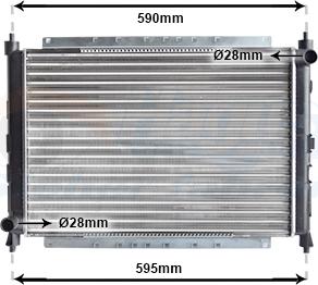 Van Wezel 02002069 - Radiators, Motora dzesēšanas sistēma www.autospares.lv