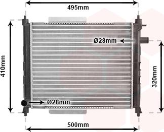 Van Wezel 02002110 - Radiators, Motora dzesēšanas sistēma www.autospares.lv