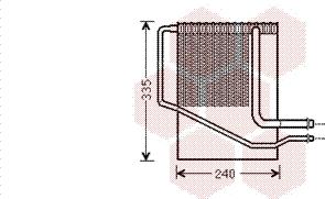 Van Wezel 0700V099 - Iztvaikotājs, Gaisa kondicionēšanas sistēma www.autospares.lv