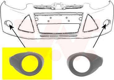 Van Wezel 1945498 - Apdare, Bampers www.autospares.lv