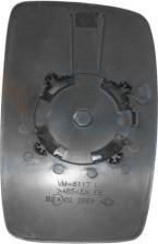 Van Wezel 1612831 - Spoguļstikls, Ārējais atpakaļskata spogulis www.autospares.lv