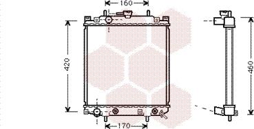 Van Wezel 11002047 - Radiators, Motora dzesēšanas sistēma www.autospares.lv