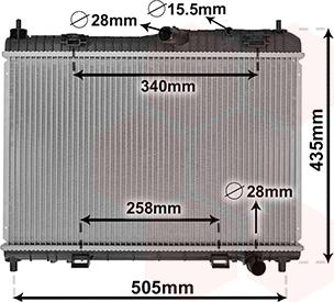 Van Wezel 18002605 - Radiators, Motora dzesēšanas sistēma www.autospares.lv