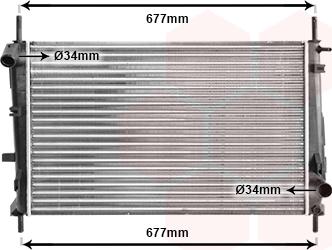 Van Wezel 18002165 - Radiators, Motora dzesēšanas sistēma www.autospares.lv