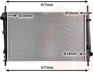 Van Wezel 18002336 - Radiators, Motora dzesēšanas sistēma www.autospares.lv