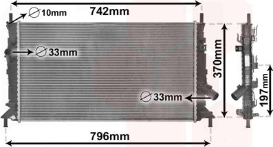 Van Wezel 18002370 - Radiators, Motora dzesēšanas sistēma www.autospares.lv