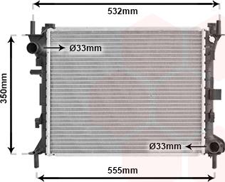 Van Wezel 18002263 - Radiators, Motora dzesēšanas sistēma www.autospares.lv