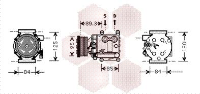 Van Wezel 1800K402 - Kompresors, Gaisa kond. sistēma www.autospares.lv