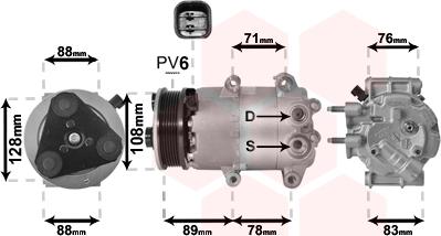 Van Wezel 1800K571 - Kompresors, Gaisa kond. sistēma www.autospares.lv