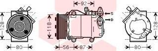 Van Wezel 1800K393 - Kompresors, Gaisa kond. sistēma www.autospares.lv