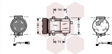 Van Wezel 1800K288 - Kompresors, Gaisa kond. sistēma www.autospares.lv