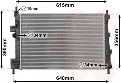 Van Wezel 18012702 - Radiators, Motora dzesēšanas sistēma www.autospares.lv