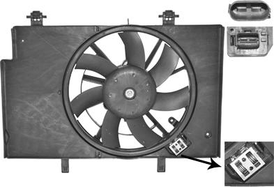 Van Wezel 1807749 - Ventilators, Motora dzesēšanas sistēma www.autospares.lv