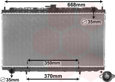 Van Wezel 13002181 - Radiators, Motora dzesēšanas sistēma www.autospares.lv