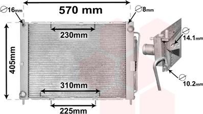 Van Wezel 1300M369 - Dzesēšanas modulis www.autospares.lv