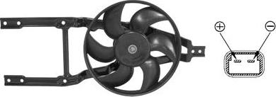 Van Wezel 1758746 - Ventilators, Motora dzesēšanas sistēma www.autospares.lv