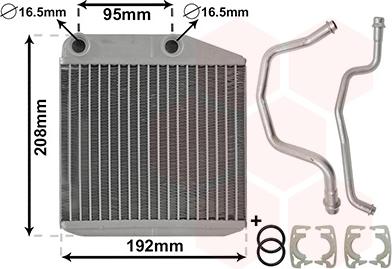 Van Wezel 17006313 - Siltummainis, Salona apsilde www.autospares.lv